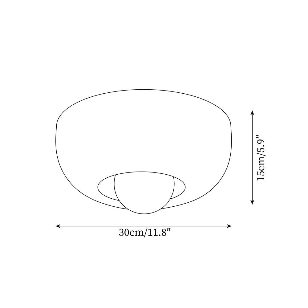 Modern Mauro Ceiling Light Fixture - Dimmable LED Flush Mount for Bedroom, Living Room & Kitchen - Energy Efficient Indoor Lighting Solution