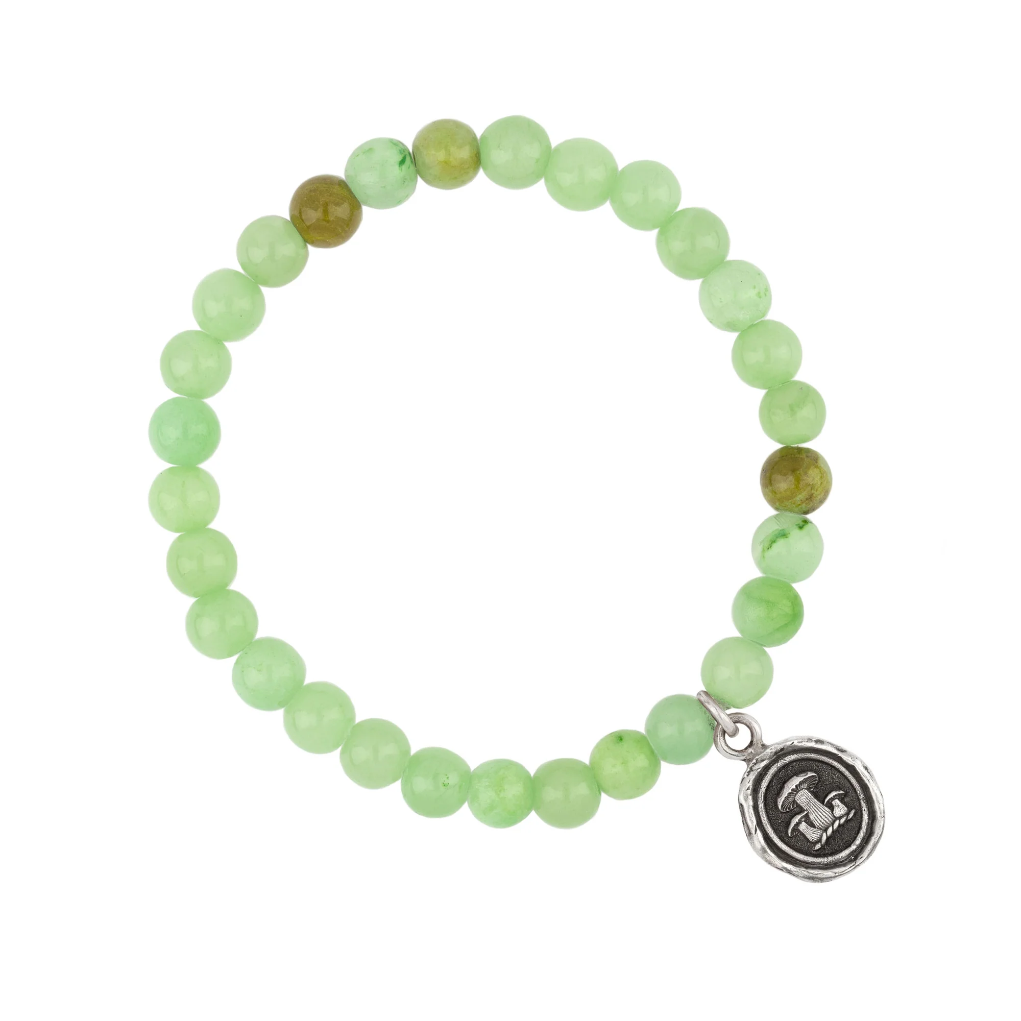 Natural Stone Stretch Bracelet for Women - Handmade Beaded Elastic Bracelet for Yoga, Meditation & Boho Fashion