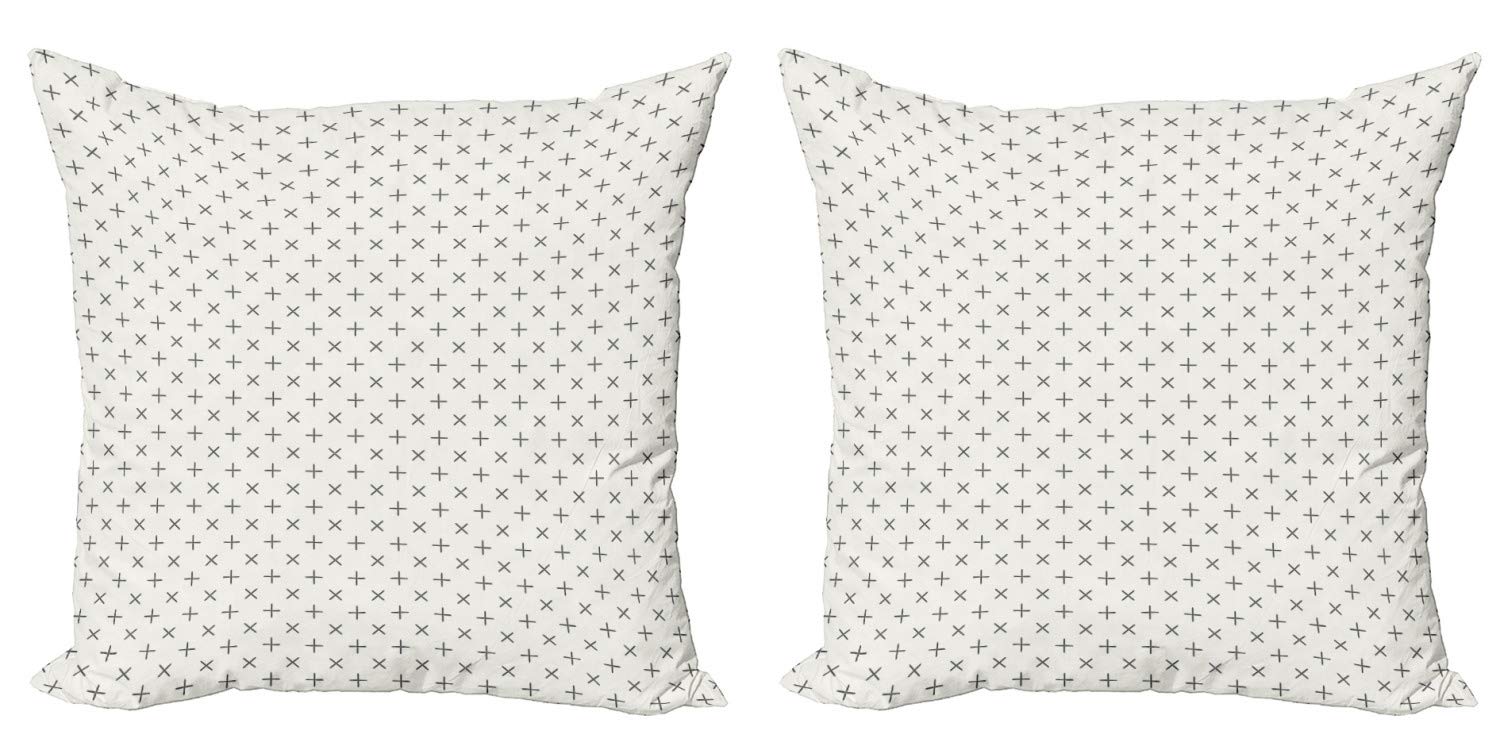 Ambesonne 2-Pack Geometric Decorative Throw Pillow Covers 20