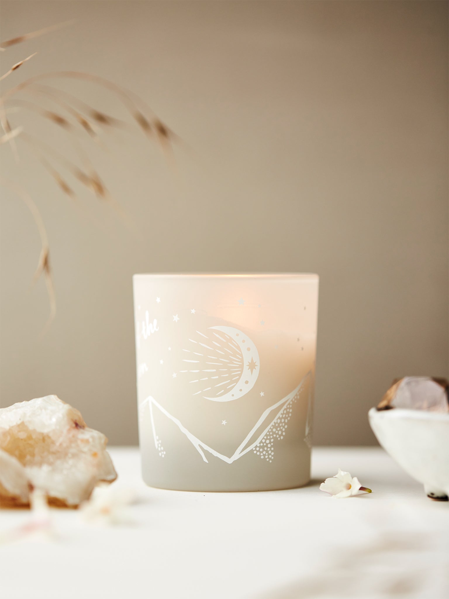 MOA By the Light of the Moon Scented Candle 220g - Romantic Soy Wax Candle for Bedroom, Bath Relaxation & Home Decor