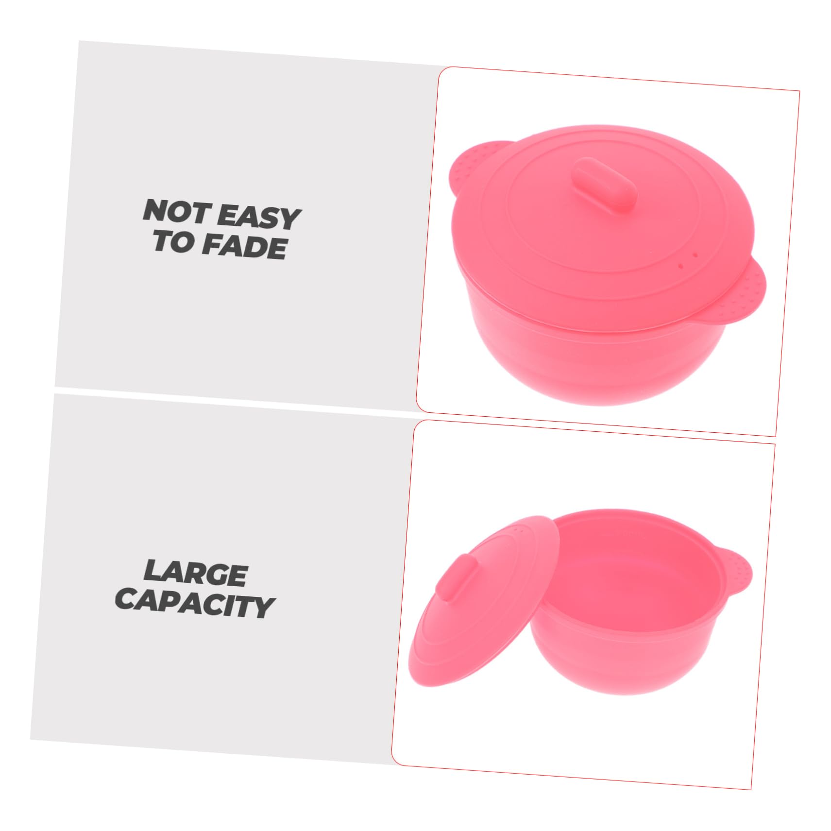2pcs Portable Silicone Wax Melter Bowl - Travel Wax Heater for Hair Removal & Toiletry Supplies - HONMEET Wax Melting Container for DIY, Salon & Home Use