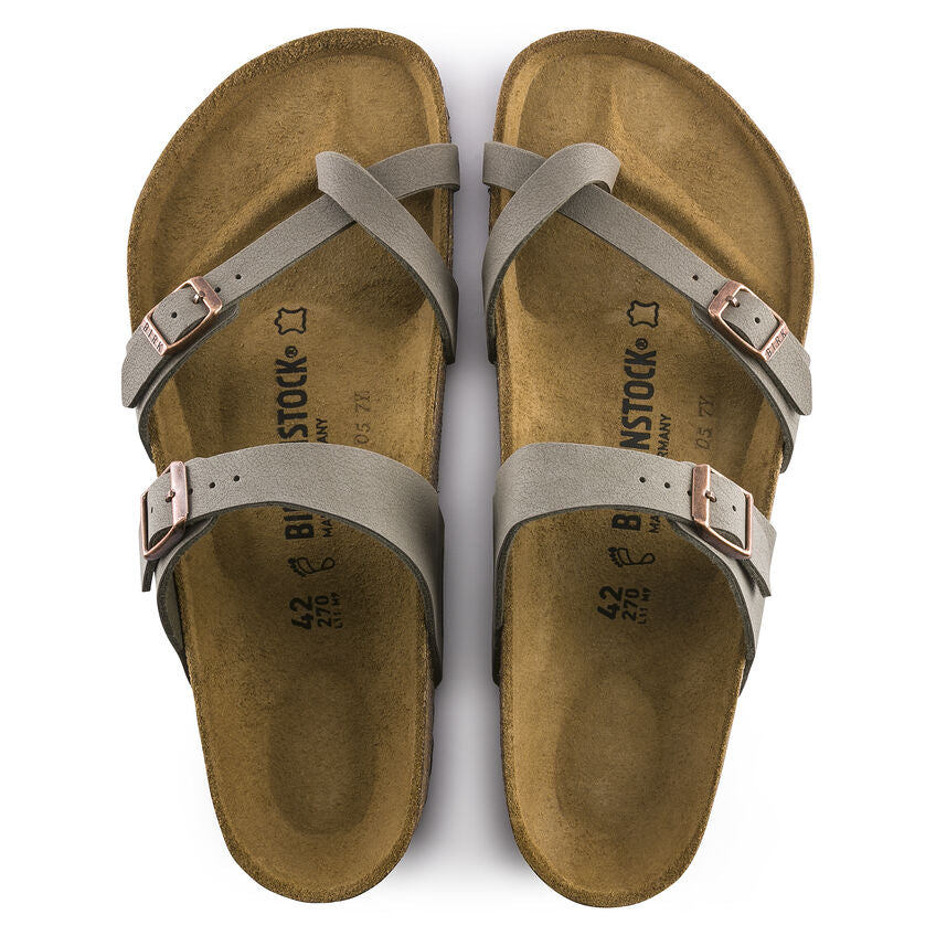 Birkenstock Mayari Sandals - Classic Footbed Comfort - Stone Color - Perfect for Summer, Beach, and Casual Wear