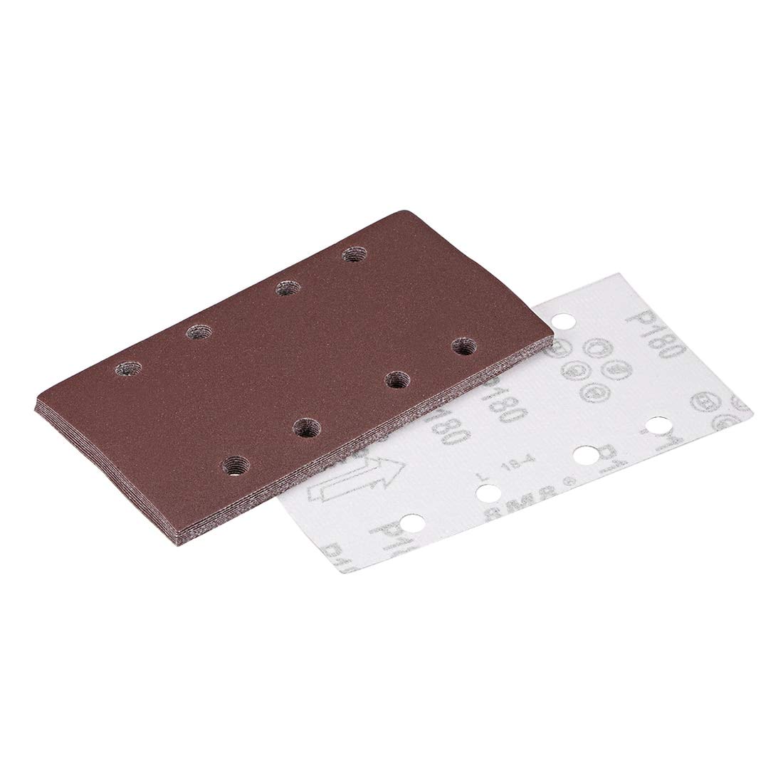 8-Hole Hook & Loop Sanding Sheets 180 Grit, 7.3