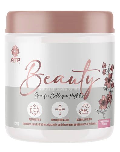 ATP Science Beauty Collagen Supplement for Skin, Hair & Nails - Anti-Aging, Hydration & Elasticity Boost - Perfect for Daily Skincare Routine & Wellness Regimen