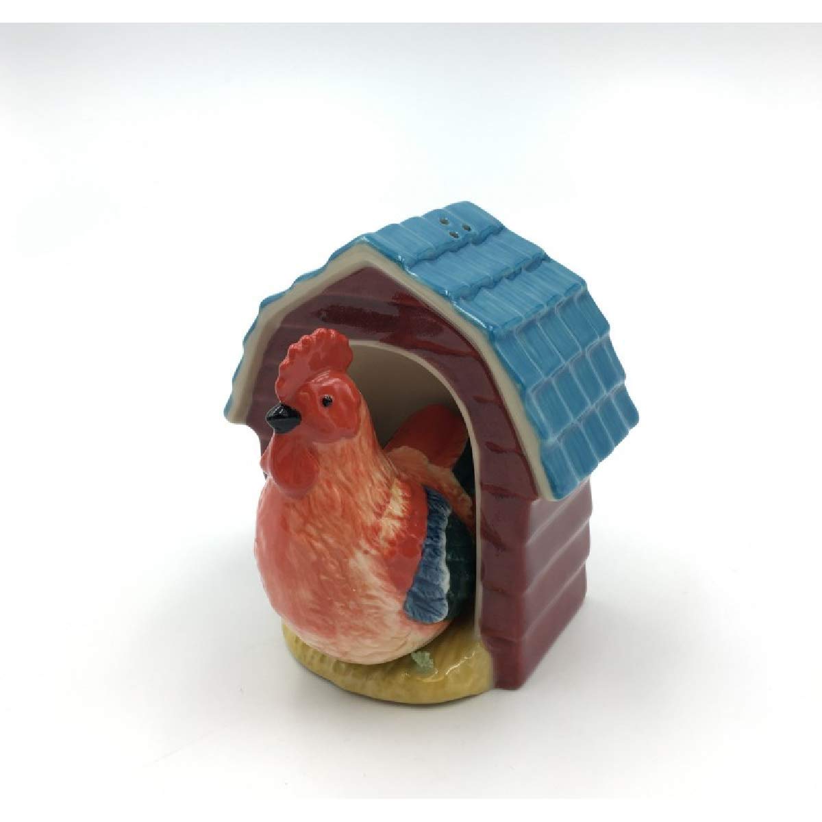 Rooster Coop Salt and Pepper Shakers Set - Farmhouse Kitchen Decor for Dining Table, BBQ, and Country Style Home Decor