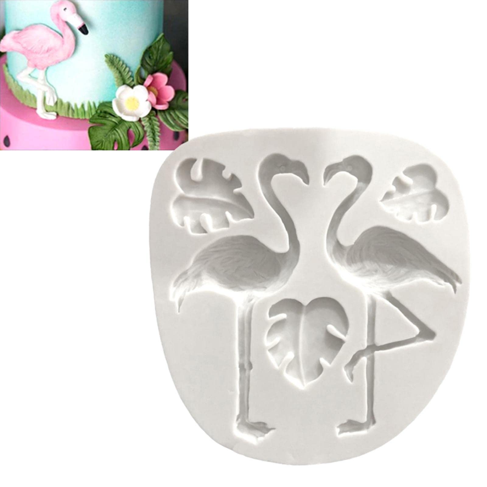 Premium Flamingo Silicone Fondant Molds - Chocolate & Cake Decorating Tools for Baking, Cupcakes, Cookies - Perfect for Birthday Parties, Baby Showers & Wedding Cakes