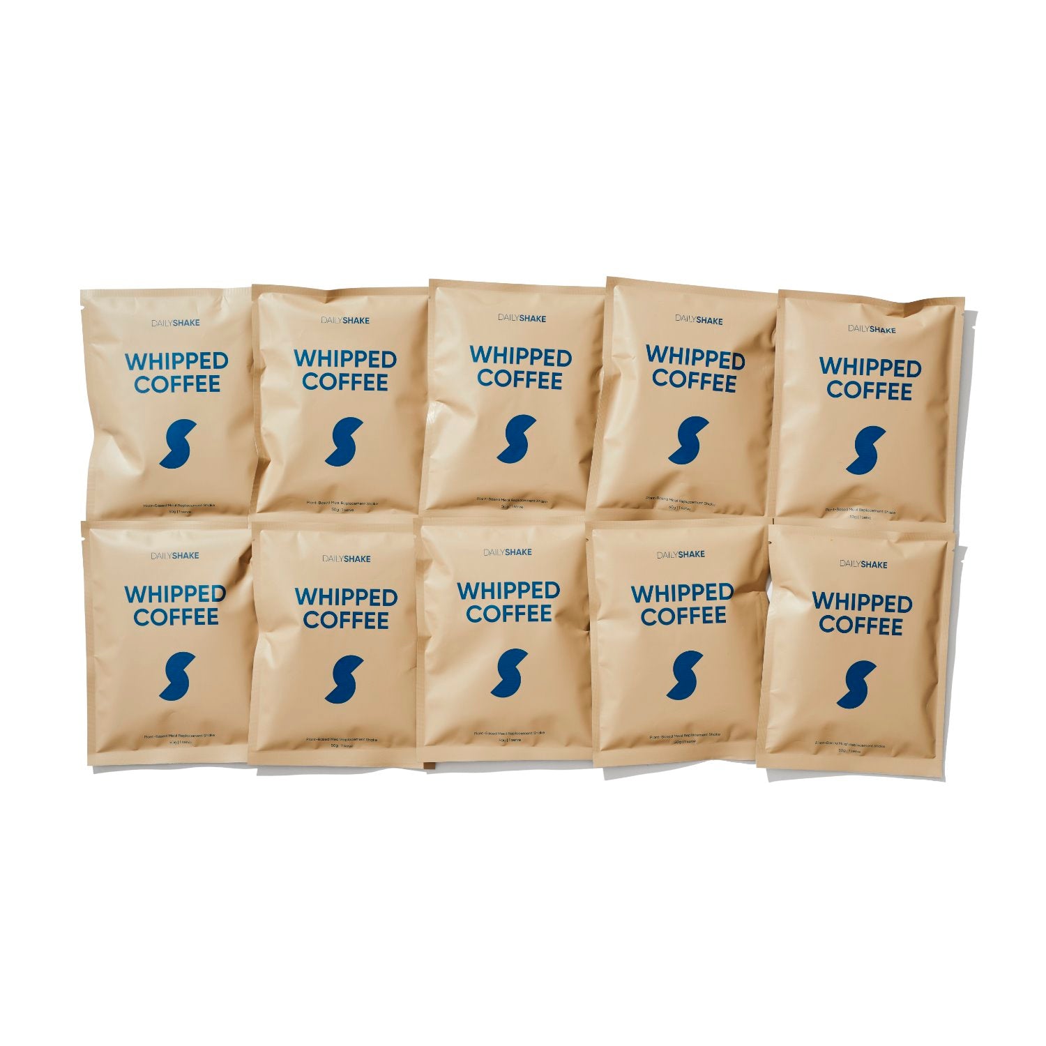 Premium Whipped Coffee Powder - 10 Single Serve Sachets | Instant Meal Replacement for Weight Loss & Energy Boost | Perfect for Office, Gym & Busy Mornings