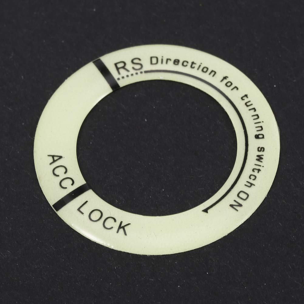 Universal Luminous Ignition Switch Key Ring Cover - Engine Start Button Trim for Cars & Motorcycles (Green) - Durable & Stylish Accessory for Night Driving & Customization