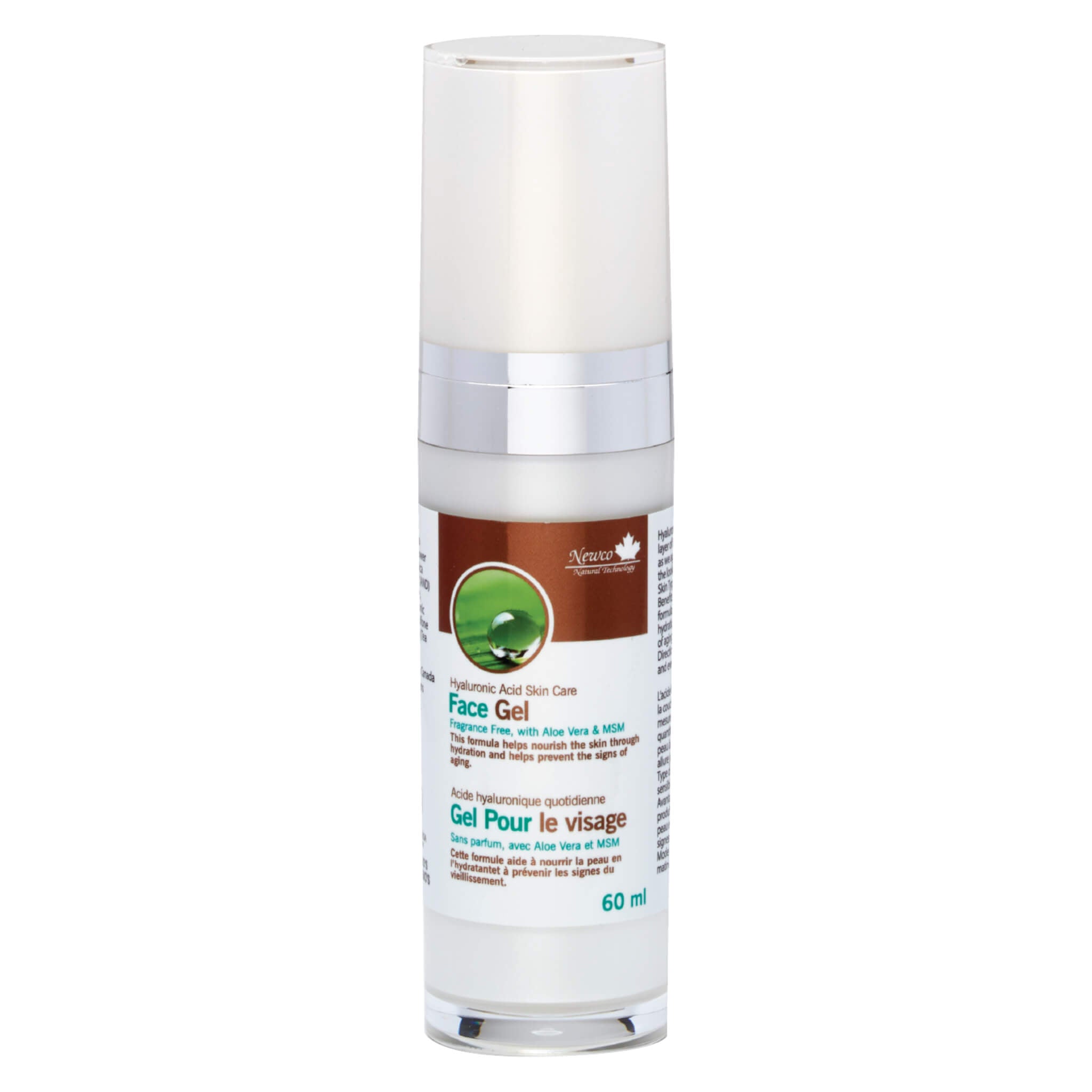Hydrating Hyaluronic Acid Face Gel - Fragrance Free for Sensitive Skin | Daily Moisturizer for Dry & Dehydrated Skin | Perfect for Day & Night Skincare Routine