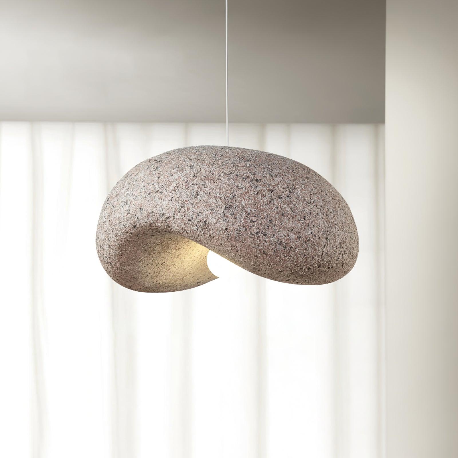 Stylish Dunia Speckled Pendant Lamp - Modern Handmade Ceramic Hanging Light Fixture for Dining Room, Kitchen Island & Bedroom Decor