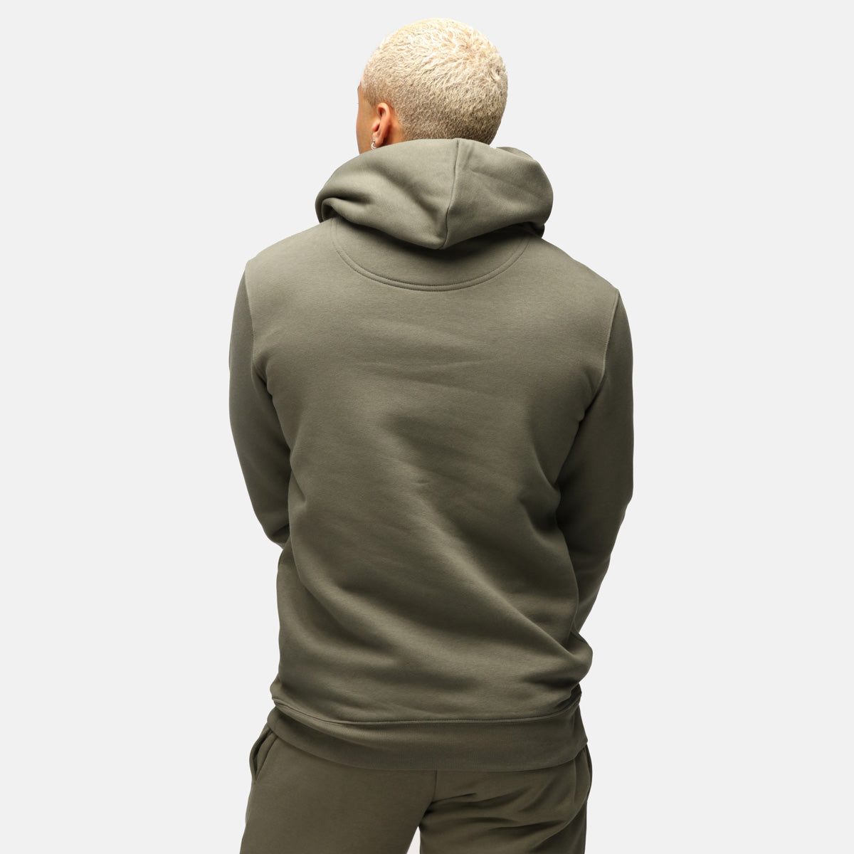 TKB Men's Organic Cotton Khaki Hoodie - Soft & Comfortable Pullover for Casual Wear, Outdoor Activities & Loungewear