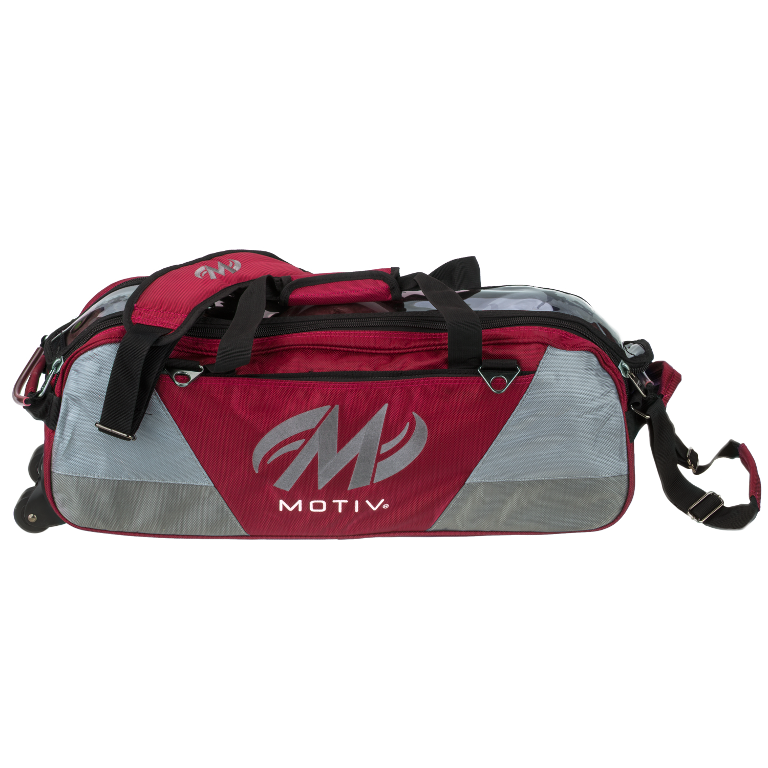 Motiv Ballistix 3 Ball Bowling Tote Bag - Durable Bowling Ball Carrier with Triple Ball Capacity for League Play & Practice - Perfect for Bowling Enthusiasts & Tournament Players