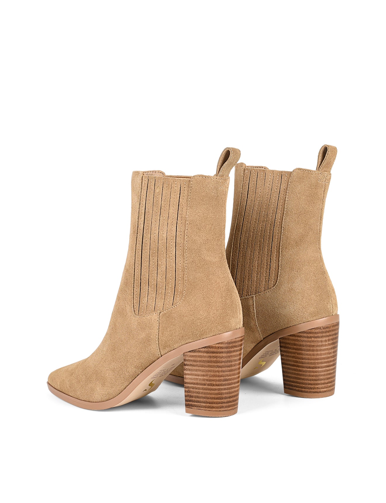 Clancy Women's Taupe Suede Ankle Boots with Gusset - Comfortable Casual & Dress Booties for Fall/Winter, Office, and Date Night