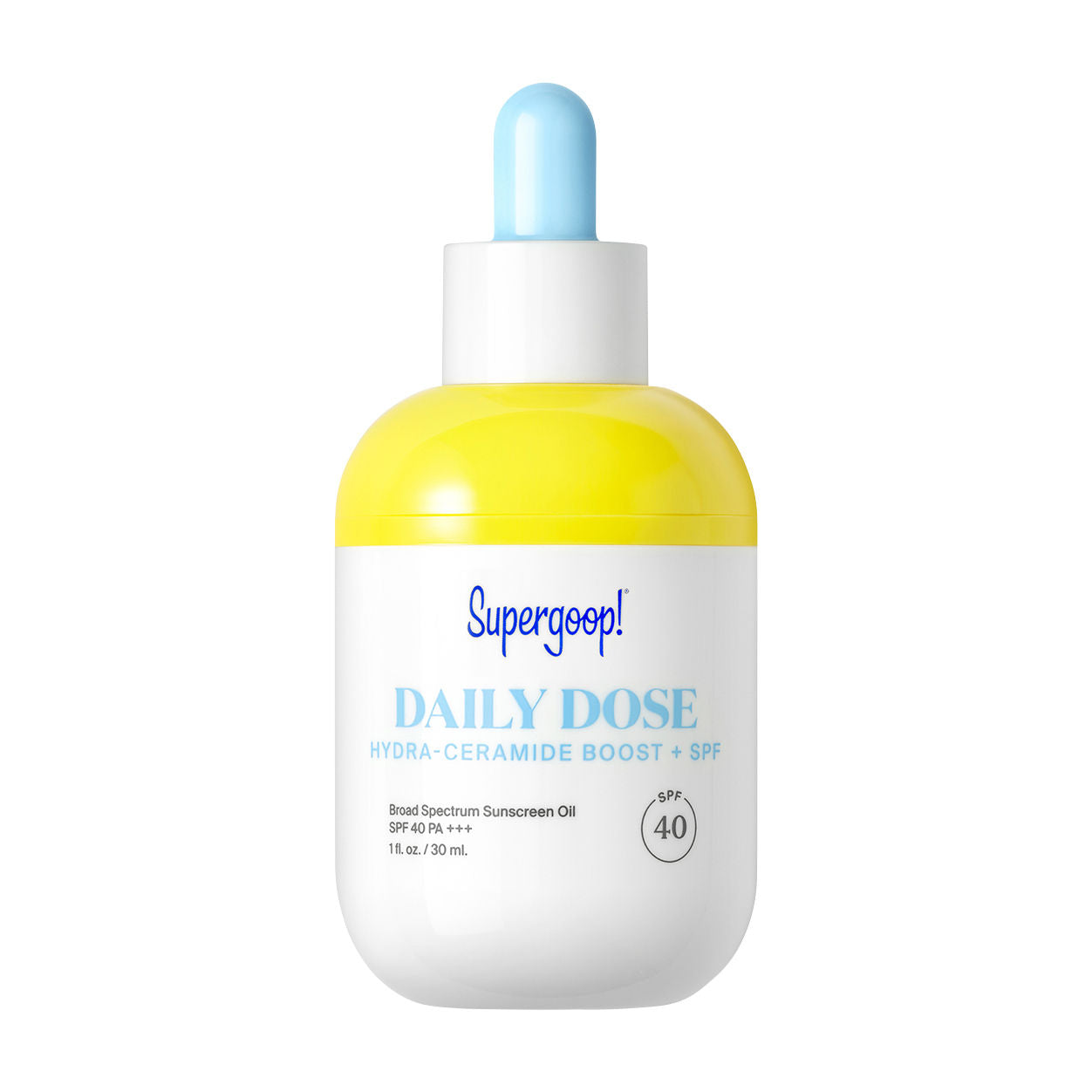 Daily Dose Hydra Ceramide Boost SPF 40 Moisturizing Sunscreen - Hydrating Face Lotion with Ceramides & SPF Protection for Dry Skin - Perfect for Daily Skincare Routine & Outdoor Activities