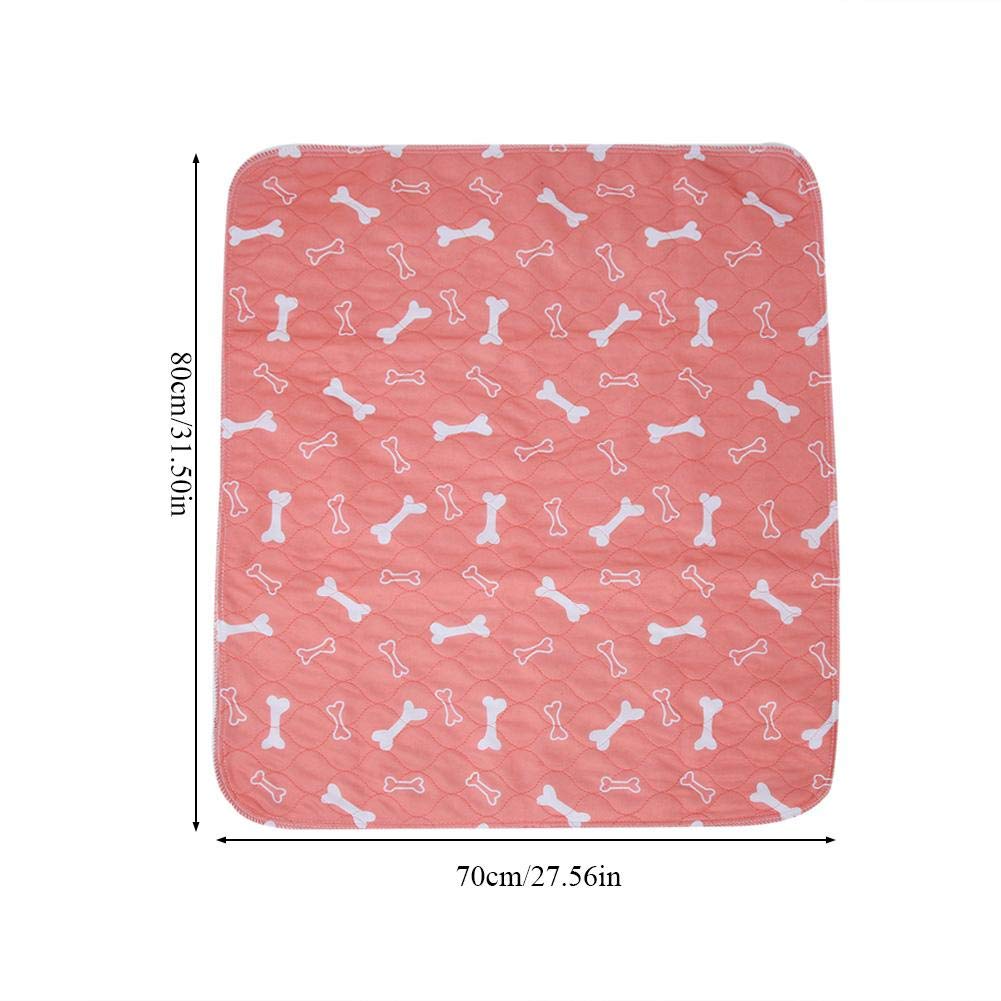 Washable Pet Pee Pads - Waterproof Dog & Cat Urine Mat (70x80cm) for Training & Bed Protection