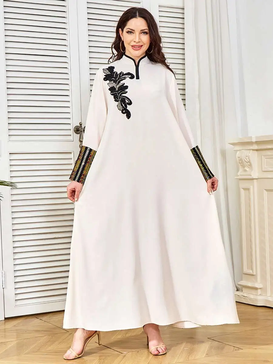 Elegant Eid Beads Caftan Dress for Women - Stylish Kaftan #25380 - Perfect for Eid Celebrations, Parties, and Special Occasions