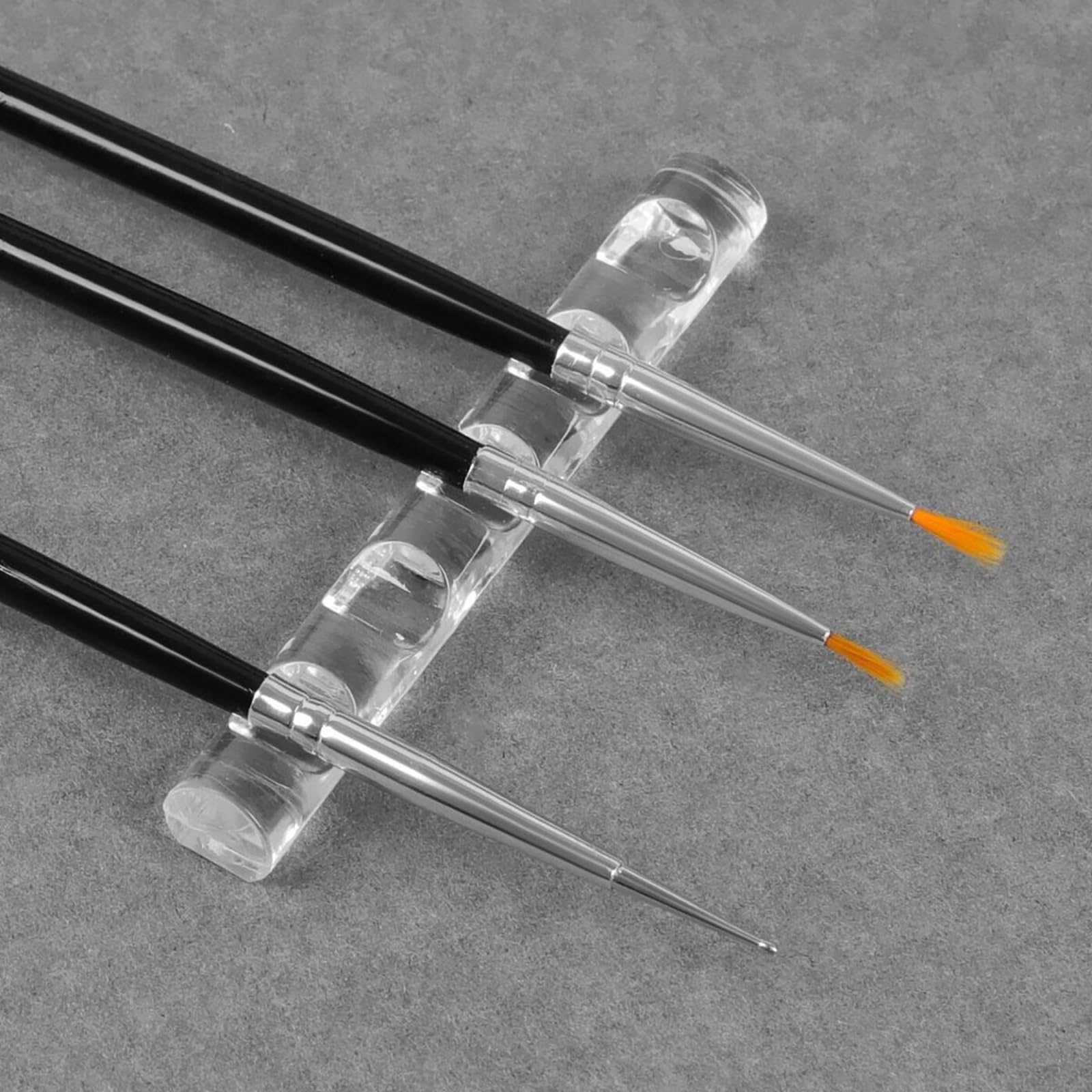 2 Pcs Crystal Clear Acrylic Pen Holder Stand for Drawing Pens & Nail Art Brushes - Organize Your Nail Gel Polish Pens, Art Brushes & Makeup Tools - Perfect for Salon, Home Studio & DIY Manicure Station
