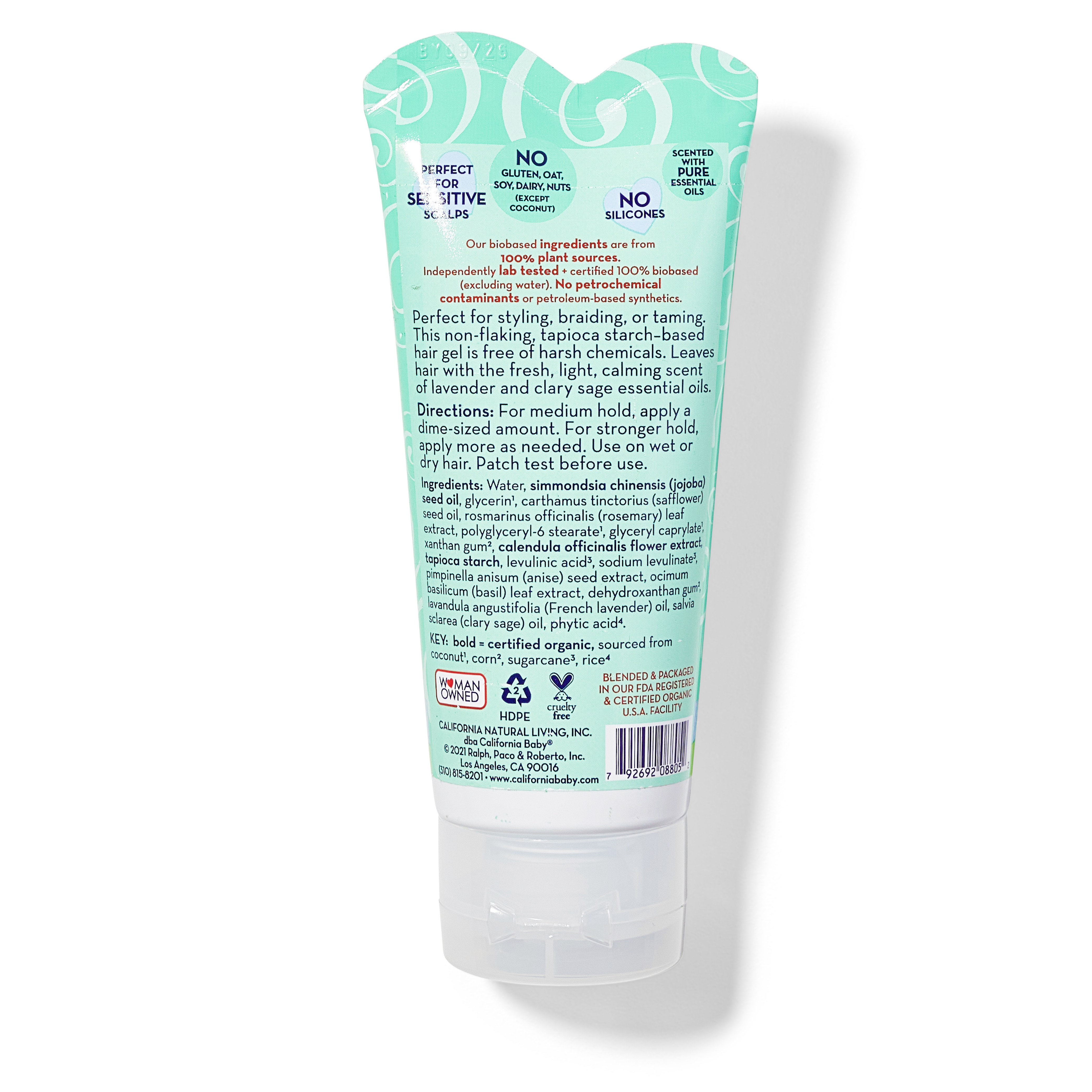 Calming™ Jelly Mousse Hair Gel for Women & Men - Strong Hold, Frizz Control Styling Gel - Perfect for Curly, Wavy & Straight Hair - Salon Quality Styling for Everyday Looks & Special Occasions
