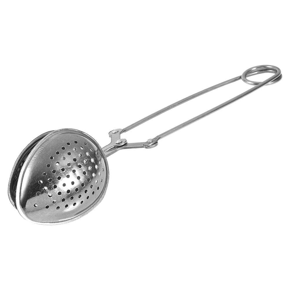 Premium Stainless Steel Tea Strainer - Fine Mesh Loose Tea Infuser for Herbal Tea, Coffee, Spices & Soup - Durable Water-Drop Design with Pincher Grip - Perfect for Home, Office & Travel Use