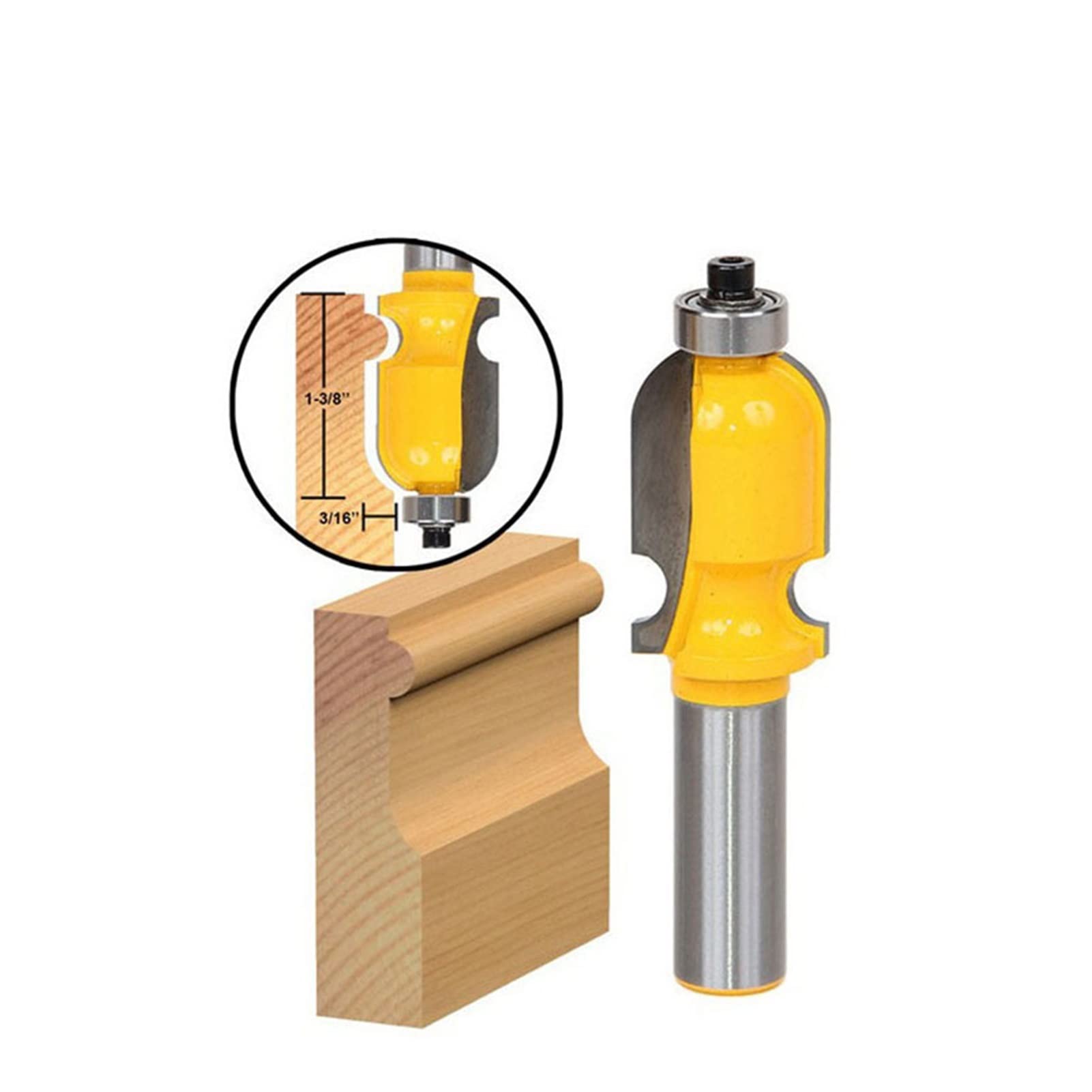 5Pcs 1/2 Inch Carbide Milling Cutter Set for Woodworking - Door Frame Lace Knife, Cabinet Carving Knife with Sharp Cutting Edge (5pcs) - Perfect for Door Carving, Cabinet Making & Wood Shaping Projects