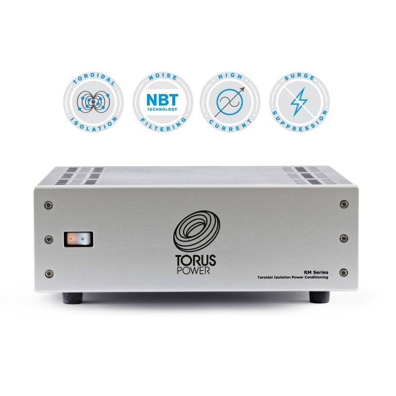 Torus Power RM 20 Power Conditioner - Premium Voltage Regulator & Surge Protector for Home Theater & Audio Systems - Perfect for Hi-Fi, Gaming & Studio Equipment Protection