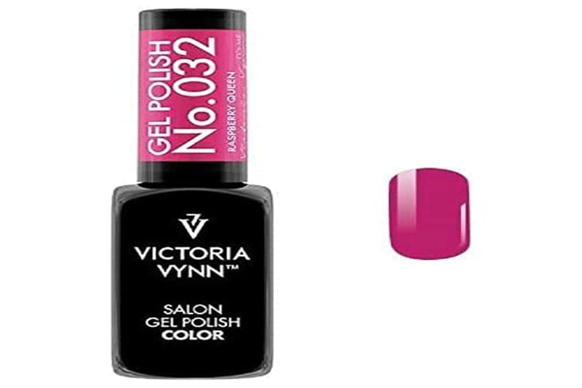 VICTORIA VYNN No. 032 Raspberry Queen Gel Polish - Long Lasting Nail Polish Kit for Salon & Home Manicure - Perfect for Parties, Weddings & Special Occasions