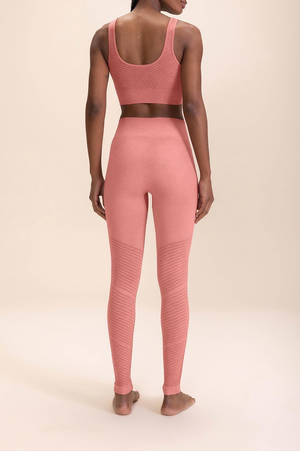 Stripe Seamless Stirrup Leggings for Women - High Waisted Yoga Pants with Comfortable Stretch - Perfect for Workouts, Yoga & Everyday Wear