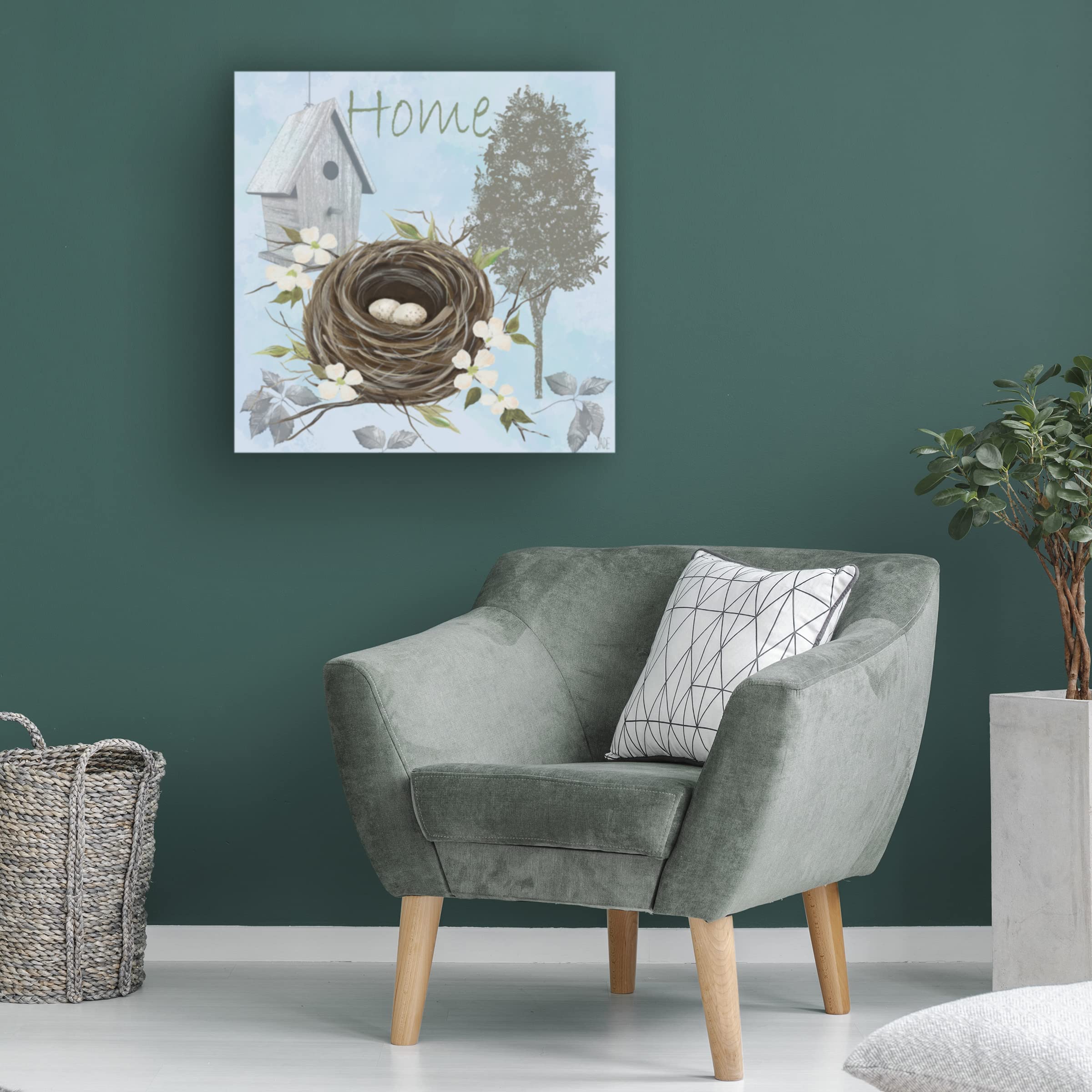 Trademark Fine Art 'Nesting Collection II' Canvas Wall Art by Jade Reynolds - Perfect for Living Room, Bedroom & Office Decor