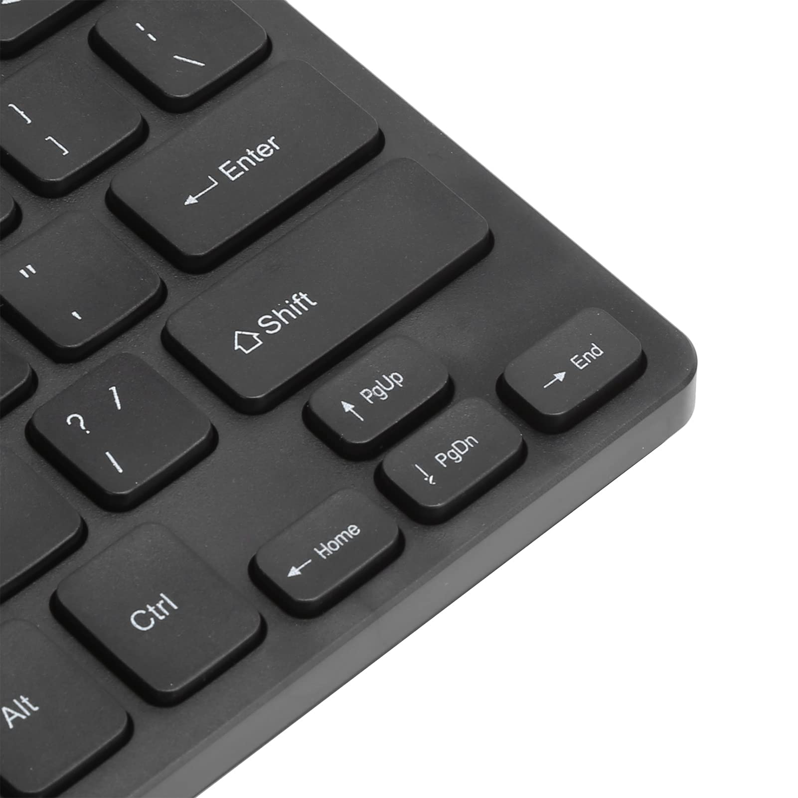 Ultra-Thin Mini USB Wired Keyboard with Multimedia Keys - Portable Laptop Accessory for Office, Gaming & Travel Use