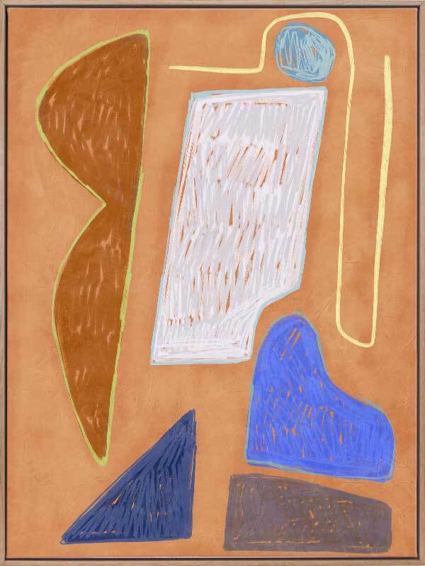 Desert Geo I Canvas Art Print - Modern Abstract Wall Decor for Living Room, Bedroom & Office - Perfect for Home & Office Interior Design