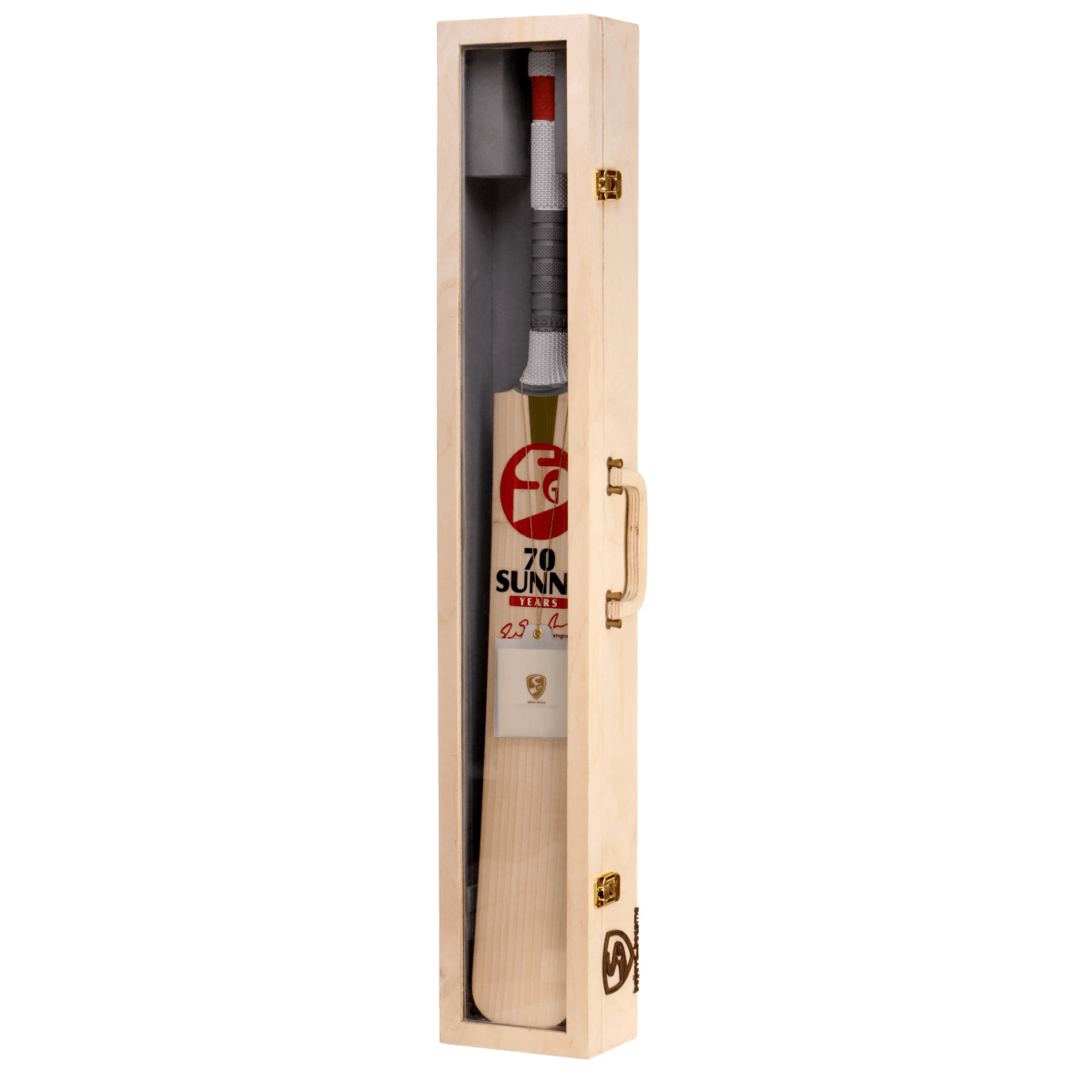SG Sunny 70 Years English Willow Cricket Bat Limited Edition - Premium Cricket Equipment for Professional Players & Enthusiasts - Perfect for Matches, Training & Collectors