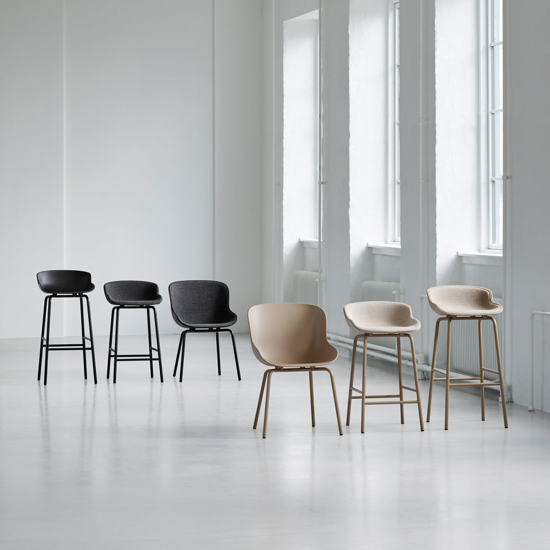 Premium Hyg Bar & Counter Stool with Front Upholstery - Modern Kitchen Island & Home Bar Seating for Dining & Entertaining
