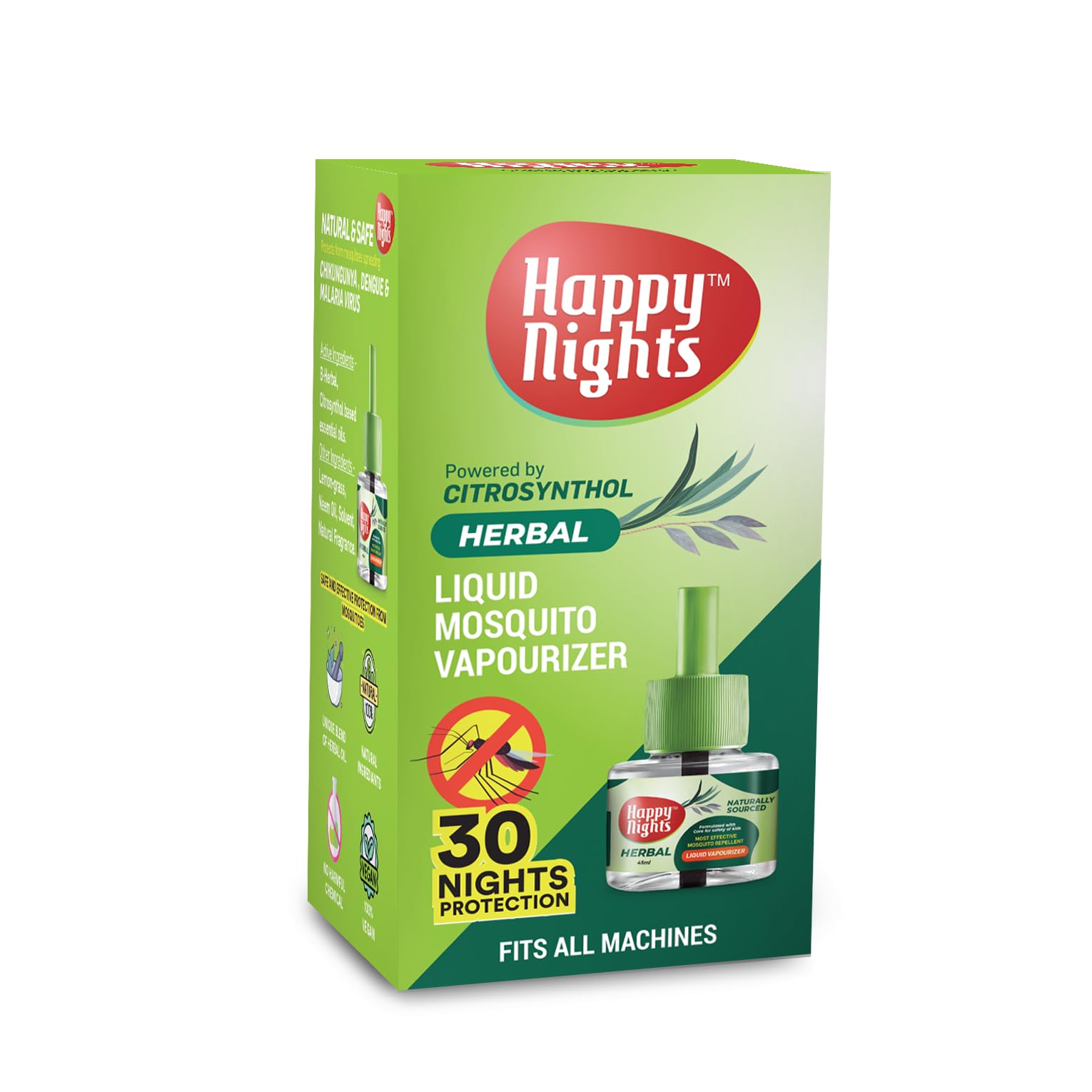 Natural Mosquito Repellent Liquid Vaporizer with Eucalyptus Oil - Safe for Babies & Kids | Long-Lasting Strawberry Scented Refill (45ml) + Electric Diffuser Machine Combo | Indoor Pest Control for Nursery, Bedroom & Living Room