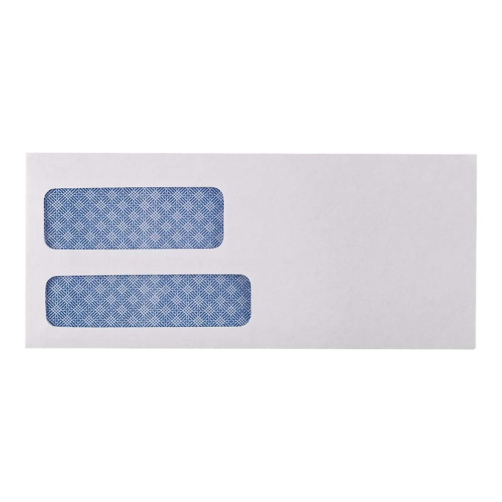 #9 Invoice Envelopes with Double Window & Security Tint - 500 Pack for Business Mailing, Billing & Office Documents | Secure & Professional Mailing Solution