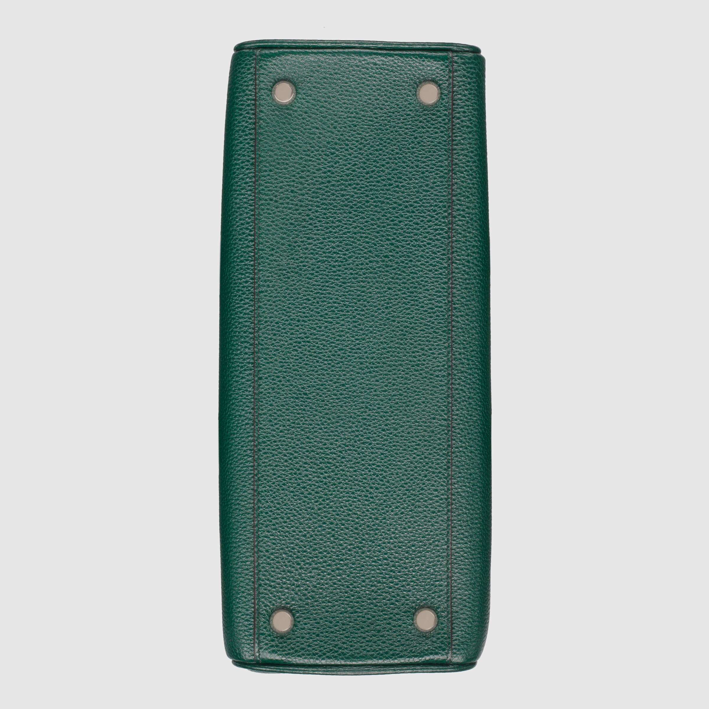 Gucci Zumi Small Top Handle Bag in Dark Green - Grainy Leather Luxury Handbag for Women | Perfect for Work, Evening Events & Daily Use