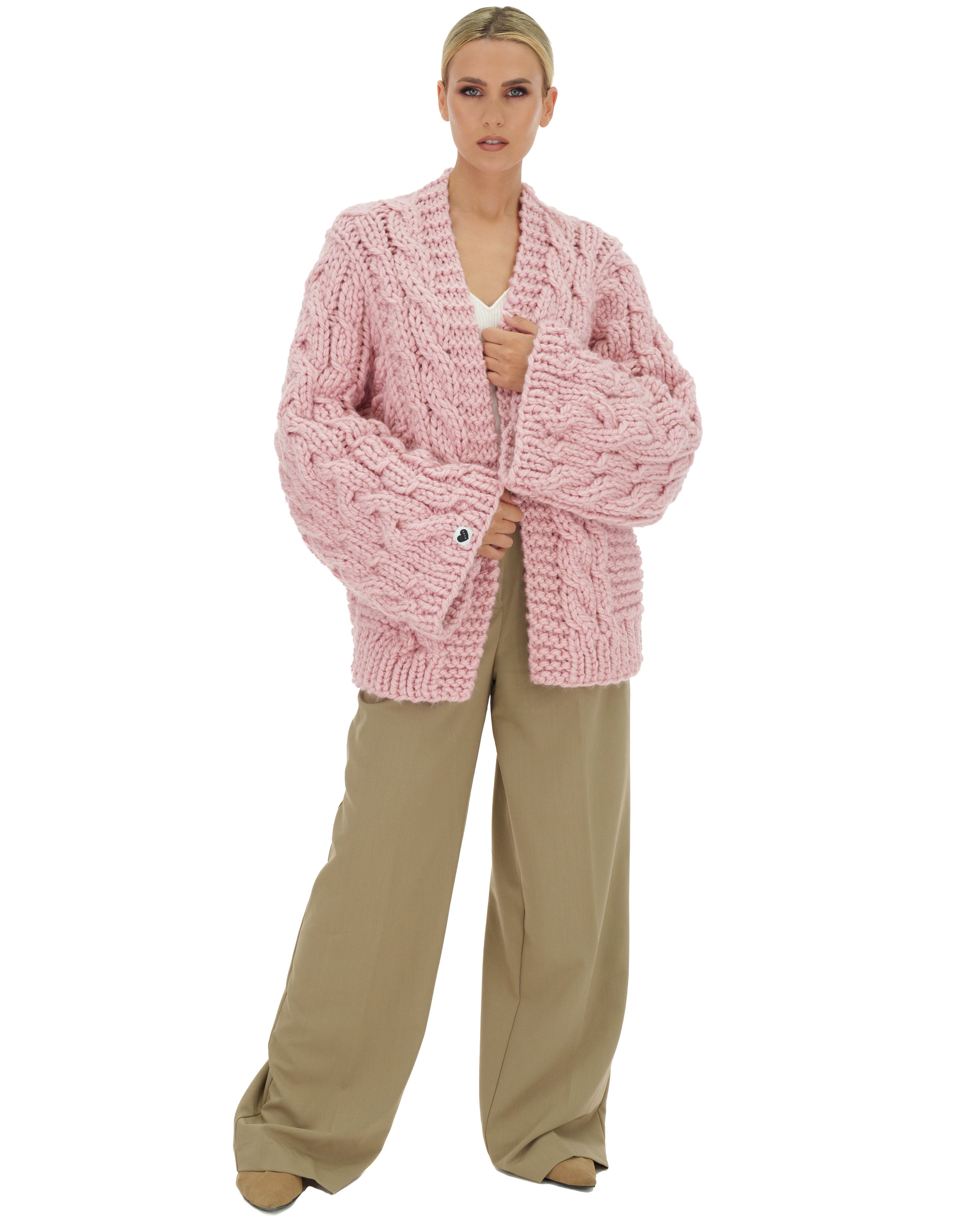 Cozy Cable Knit Cardigan Sweater for Women - Soft Chunky Knit Open Front Long Sleeve Wrap - Perfect for Fall, Winter & Layering Outfits