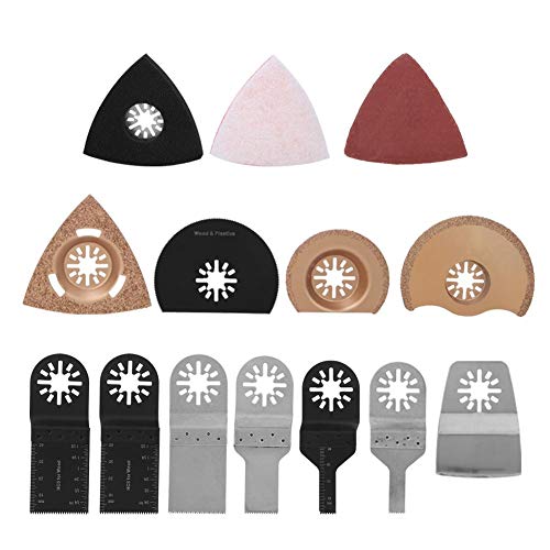 38Pcs Oscillating Saw Blade Kit - Stainless Steel & High Carbon Steel Blades for Cutting Wood, Plastic, Metal - Perfect for DIY Projects, Home Renovation, and Professional Woodworking