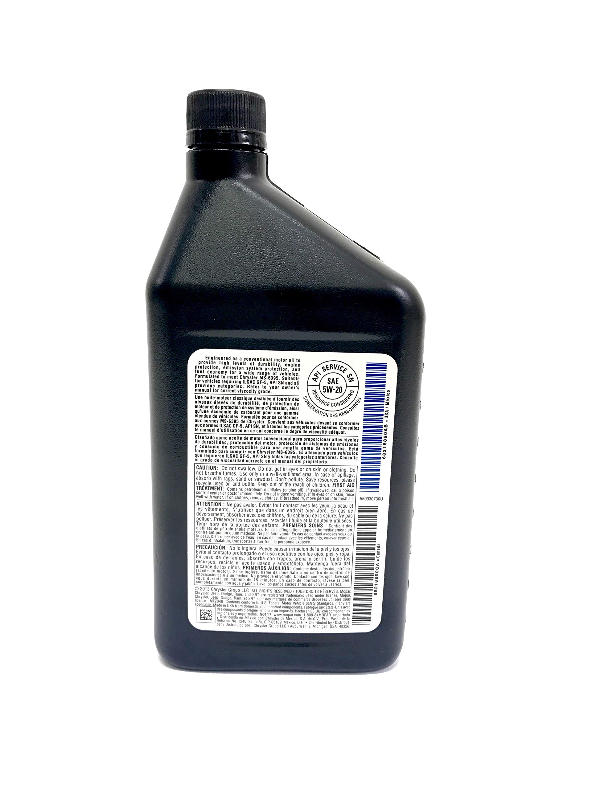5W20 Motor Oil - Full Synthetic High Mileage Engine Oil for Cars, Trucks & SUVs - Improves Fuel Efficiency & Engine Performance - Ideal for Daily Commuting & Long Road Trips