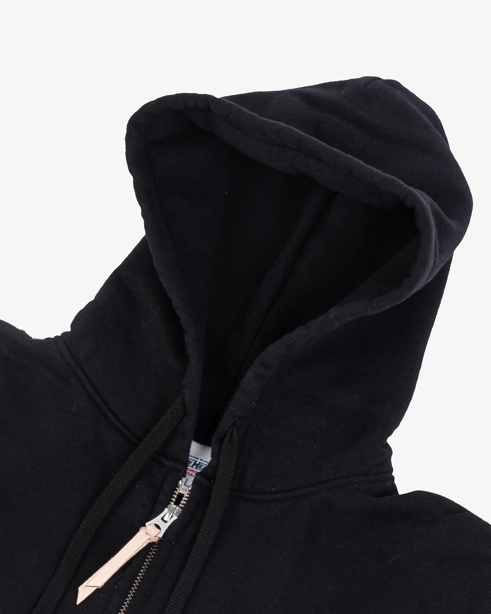 Iron Heart IHSW 10 BLK 14oz Ultra Heavyweight Loopwheel Cotton Zip Up Hoodie - Black | Premium Men's Streetwear for Winter & Outdoor Activities