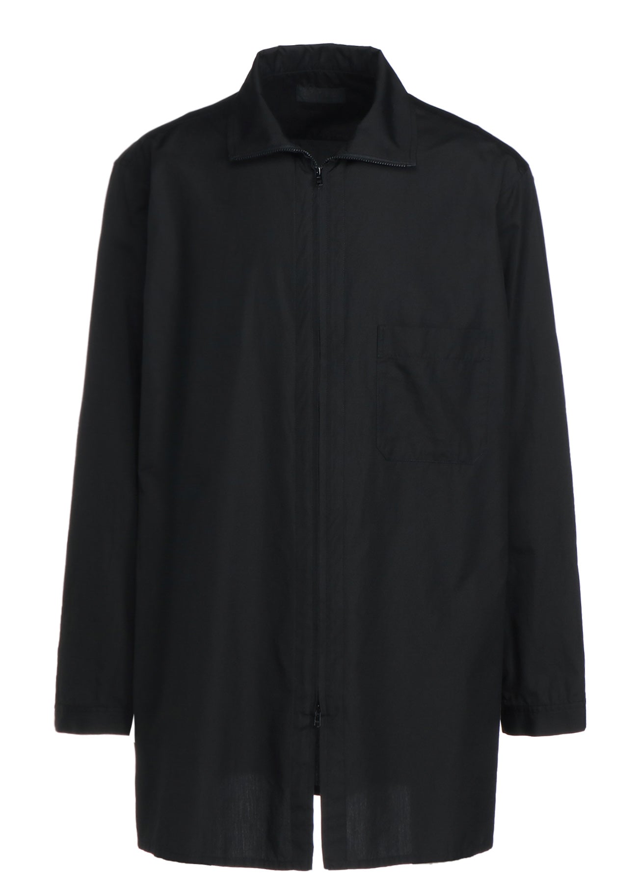 Stylish Cotton Broadcloth Stand Collar Zip-Up Shirt for Men & Women | Casual & Office Wear | Perfect for Everyday Outfits & Business Attire