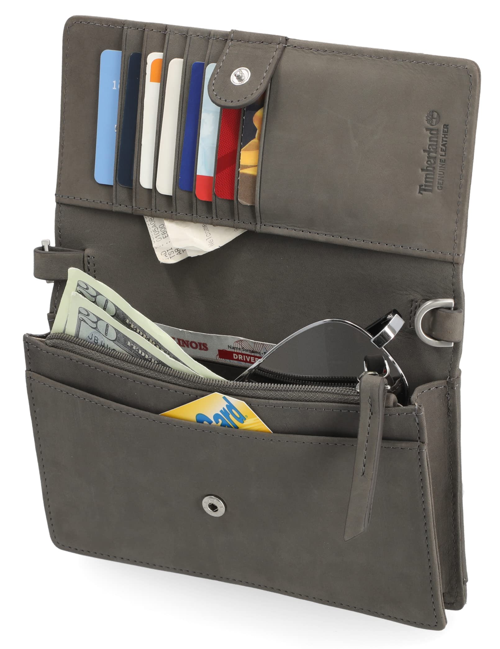 Timberland RFID Blocking Leather Crossbody Bag & Wallet for Men & Women - Secure Travel, Commuting & Everyday Use