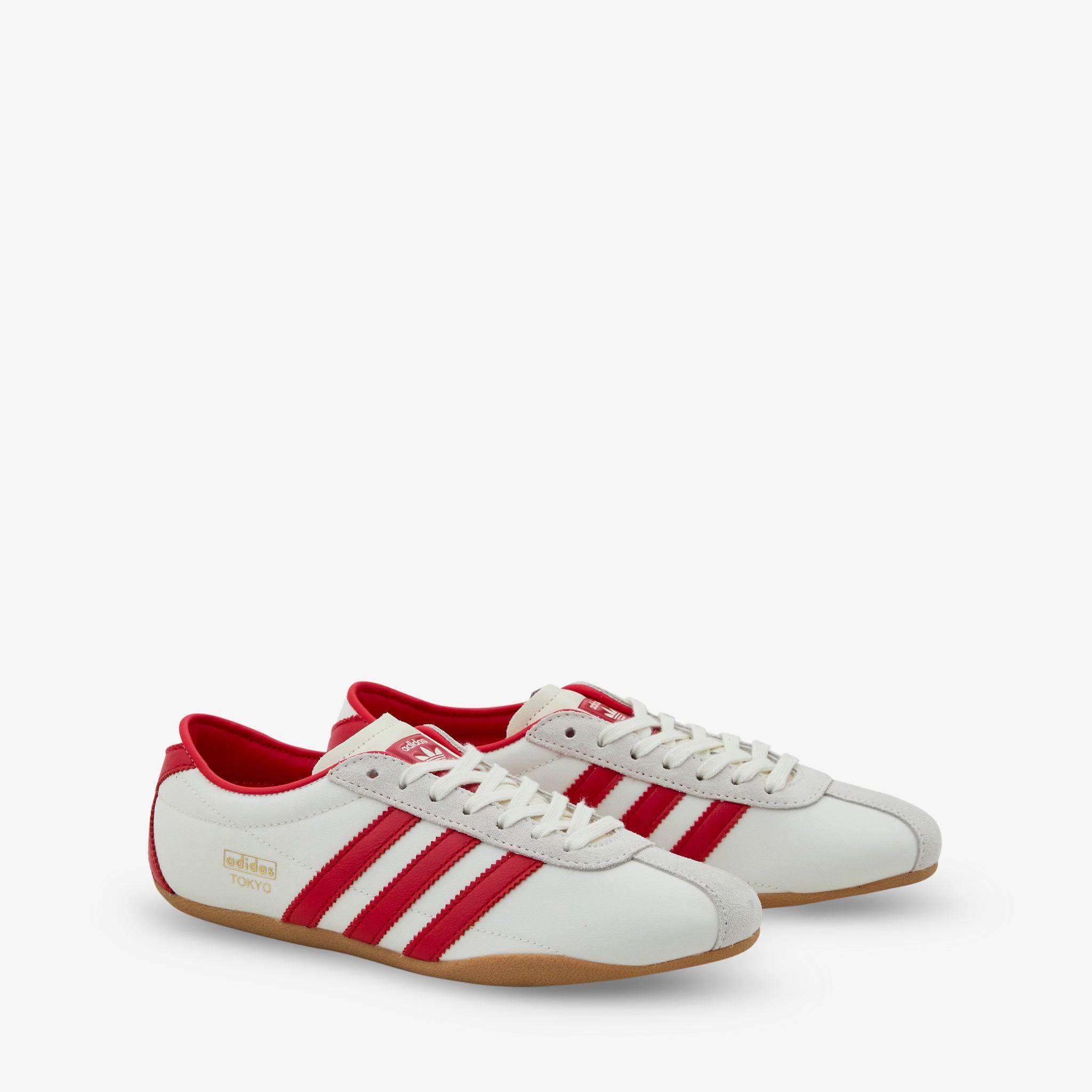 Women's Tokyo Off-White & Better Scarlet Sneakers with Gum Sole - Stylish Comfort for Running, Walking & Casual Wear