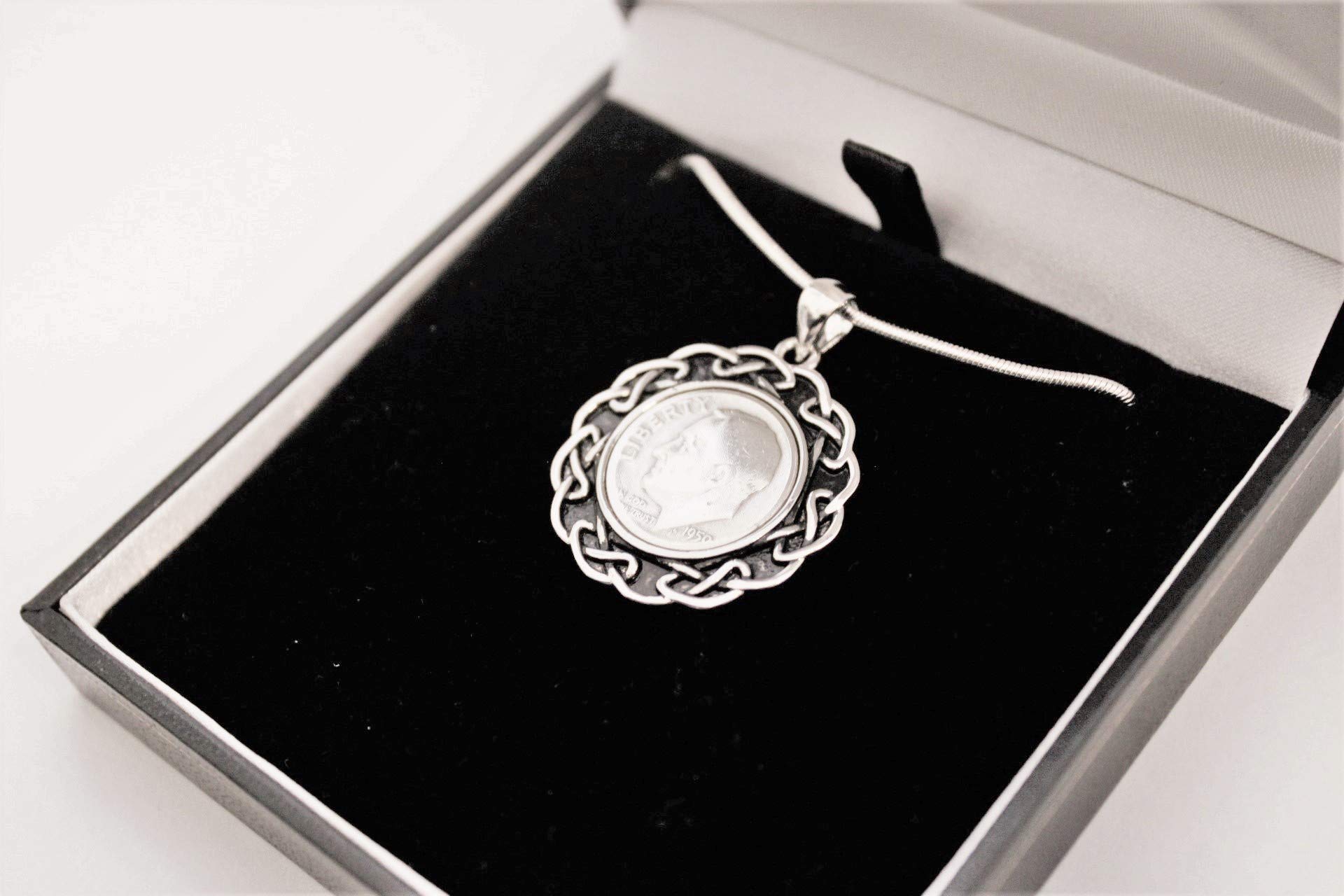 1985 Birth Year Pendant for Women - Rhodium Plated Elegant Necklace Jewelry - Perfect Birthday Gift, Anniversary Present & Special Occasion Keepsake