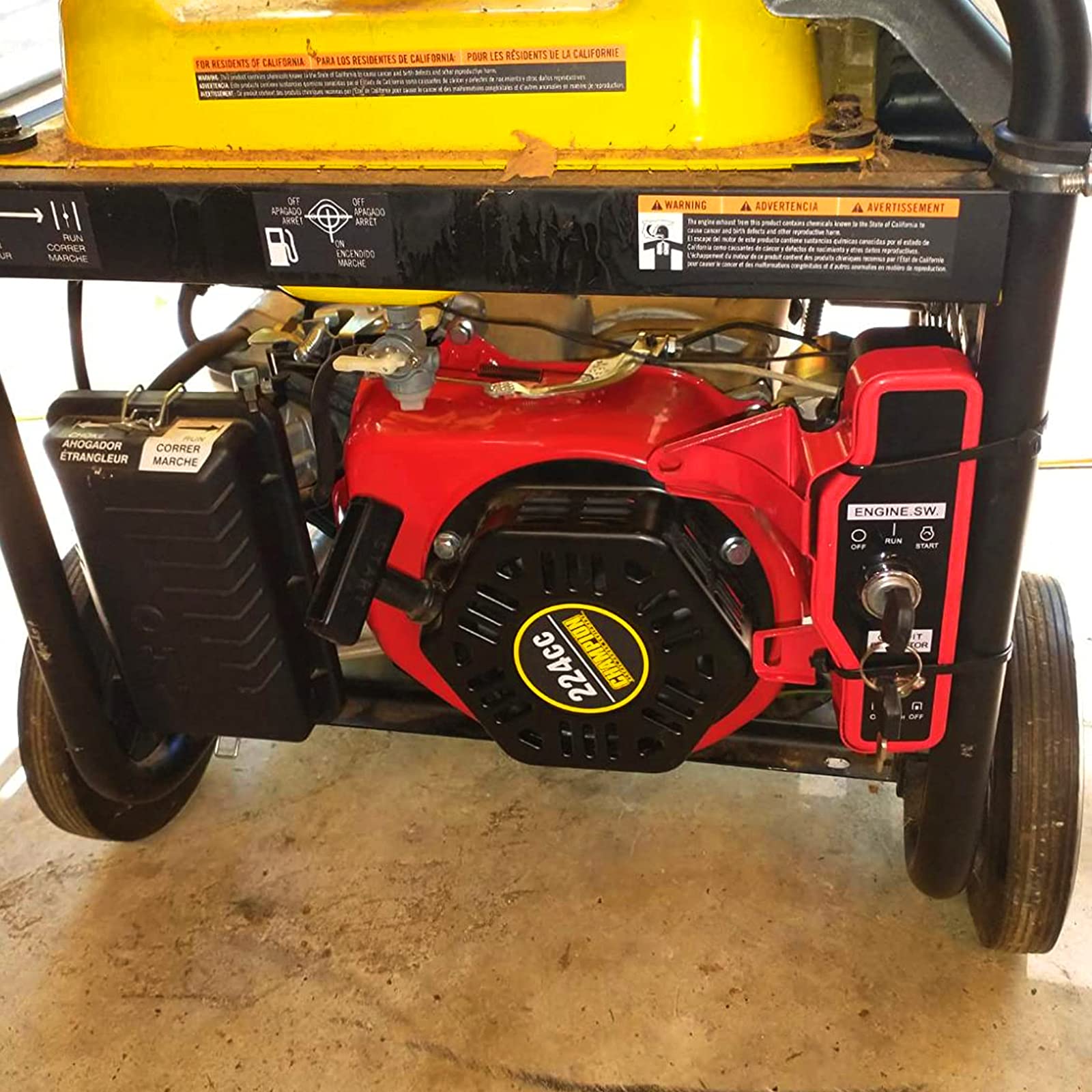 Honda GX340 GX390 Electric Start Conversion Kit - 11HP 13HP Starter Motor, Flywheel, Key Switch, Ignition Coil & Fan Cover Replacement - Perfect for Small Engines in Generators, Pumps & Agricultural Equipment