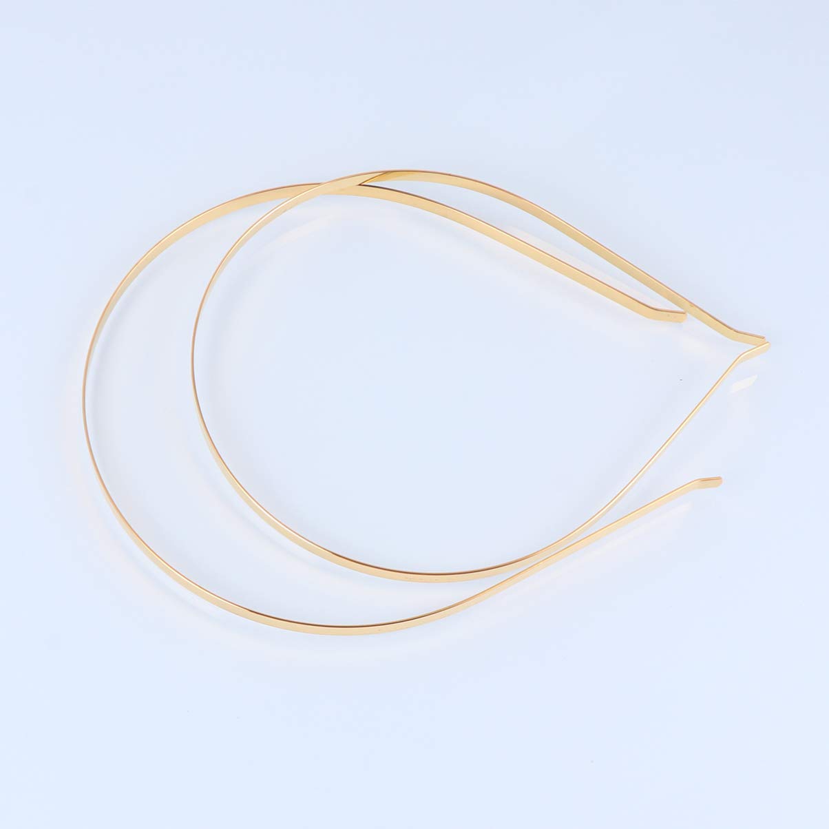 6 Pack Metal Hair Hoops for Women & Girls - Simple DIY Hair Accessories, Headbands for Everyday Wear, Parties & Weddings