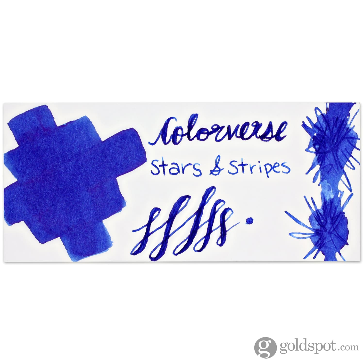 Colorverse Stars and Stripes Blue Fountain Pen Ink - 30mL Special Edition Ink Bottle for Calligraphy, Journaling & Letter Writing
