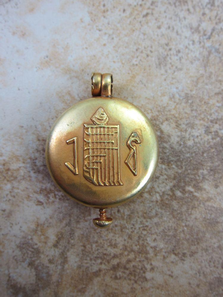18K Gold Plated Gau Pendant with Tara Goddess Charm - Spiritual Jewelry for Meditation, Yoga & Buddhist Practices