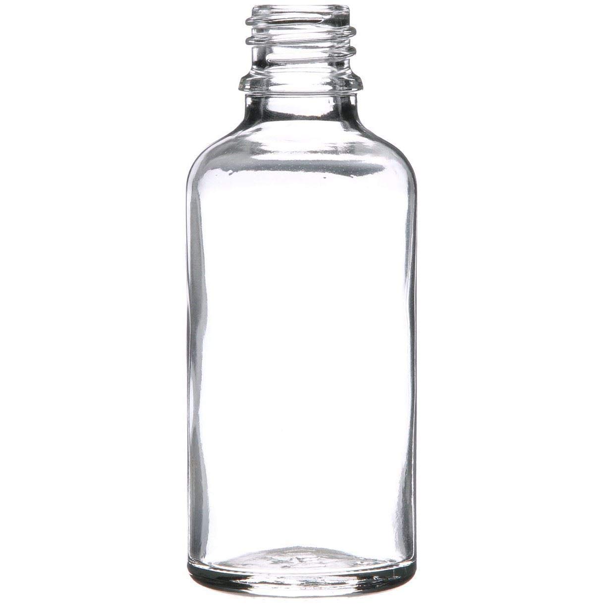 Set of 3 - 30ml Clear Round Empty Glass Bottles with Dropper & White Tamper Proof Cap | Essential Oil, DIY Beauty, Travel Containers | Perfect for Aromatherapy, Homemade Cosmetics & Small Liquid Storage