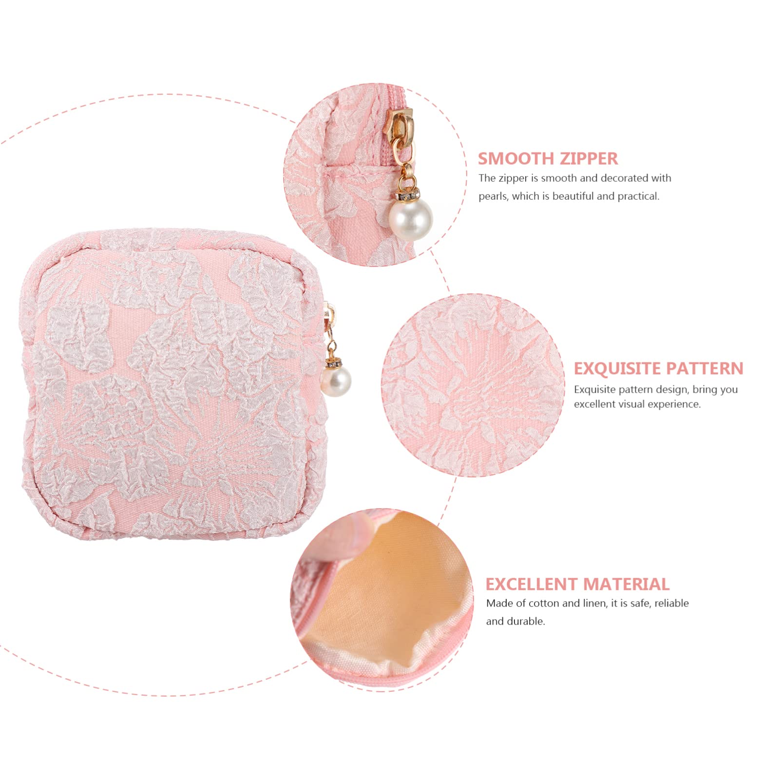 EXCEART Menstrual Pad Pouch for Women - Travel & Gym Essentials
