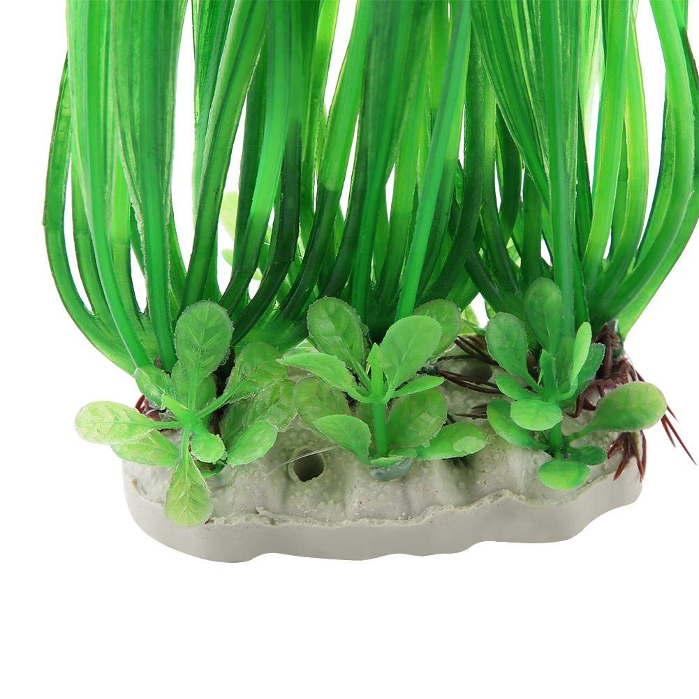 Premium Artificial Water Plants for Aquarium - Realistic Plastic Underwater Decor, Fish Tank Ornament for Freshwater & Saltwater Tanks - Perfect for Home Aquascaping, Office Fish Gardens, and Underwater Landscape Design (Green)